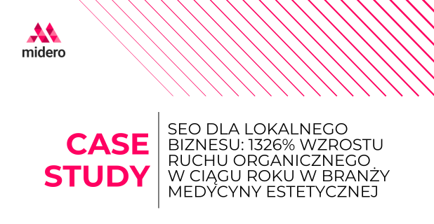 SEO dla lokalnego biznesu 1326% wzrostu ruchu organicznego w ciągu roku w branży medycyny estetycznej